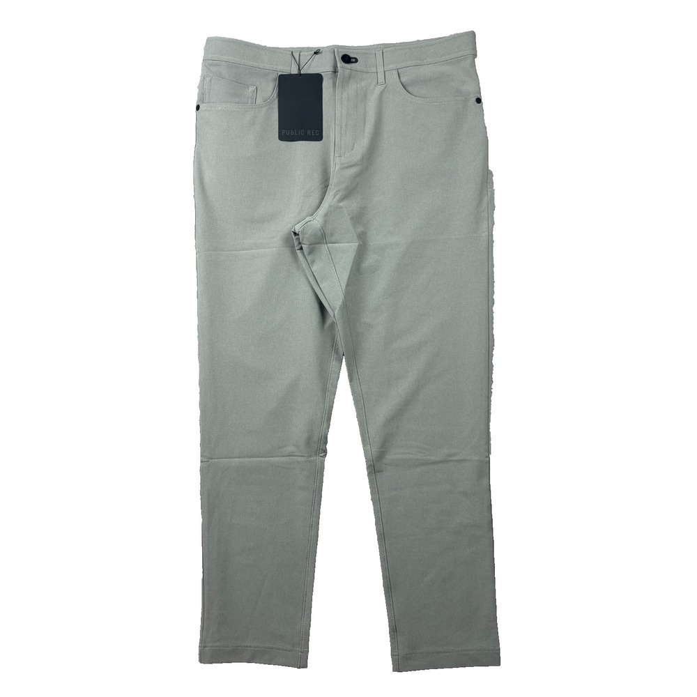 Public Rec Workday Pants Mens 36x32 Fog Gray Performance Stretch Tech Pants NWT